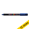Aanbieding: 12x POSCA PC-1MR acrylmarker donkerblauw (0,7 mm rond) 424265 - 1