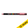 Aanbieding: 12x POSCA PC-1MR acrylmarker metallic rood (0,7 mm rond) 424278 - 1