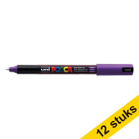 Aanbieding: 12x POSCA PC-1MR verfmarker paars (0,7 mm rond) 424281