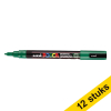 Aanbieding: 12x POSCA PC-3M verfmarker donkergroen (0,9 - 1,3 mm rond) 424344 - 1