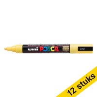 Aanbieding: 12x POSCA PC-5M verfmarker strogeel (1,8 - 2,5 mm rond)