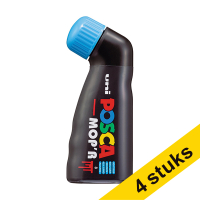 Aanbieding: 4x Posca PCM-22 MOP'R verfmarker hemelsblauw (3 - 19 mm rond)