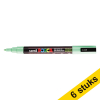Aanbieding: 6x POSCA PC-3M acrylmarker lichtgroen (0,9 - 1,3 mm rond) 424341 - 1