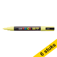 Aanbieding: 6x POSCA PC-3M verfmarker zonnegeel (0,9 - 1,3 mm rond)