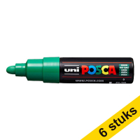 Aanbieding: 6x POSCA PC-7M verfmarker donkergroen (4,5 - 5,5 mm rond)