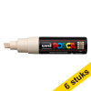 Aanbieding: 6x POSCA PC-8K verfmarker beige (8 mm beitel) 424414 - 1