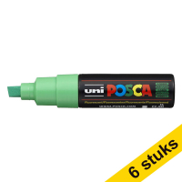 Aanbieding: 6x POSCA PC-8K verfmarker neongroen (8 mm beitel)