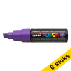 Aanbieding: 6x POSCA PC-8K verfmarker paars (8 mm beitel) 424444 - 1