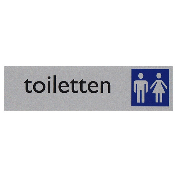 Posta Picto bordje toiletten dames/heren (16,5 x 4,5 cm) 00039064 400276 - 1