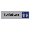 Posta Picto bordje toiletten dames/heren (16,5 x 4,5 cm) 00039064 400276