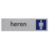Posta Picto bordje toiletten heren (16,5 x 4,5 cm)