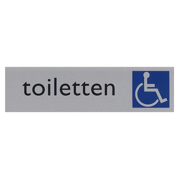 Posta Picto bordje toiletten rolstoel (16,5 x 4,5 cm) 00039063 400275 - 1