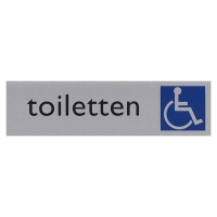 Posta Picto bordje toiletten rolstoel (16,5 x 4,5 cm) 00039063 400275