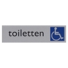 Posta Picto bordje toiletten rolstoel (16,5 x 4,5 cm) 00039063 400275