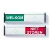 Posta Picto schuifbord welkom/niet storen (12,5 x 3 cm)