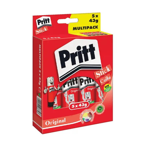 Pritt stiften Original Groot 43gr Promopack 4+1 gratis 201822 Pritt stiften Original Groot 43gr Promopack 4+1 gratis 201822 - 1