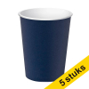 Aanbieding: 5x ProNappe Kartonnen Beker marineblauw 20cl (15 stuks) 404841 - 1