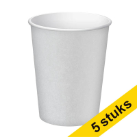 Aanbieding: 5x ProNappe Kartonnen Beker zilver 20cl (15 stuks)