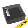 Aanbieding: 5x ProNappe Papieren Servetten 2-laags zwart 20 x 20 cm (50 stuks) 404801 - 1