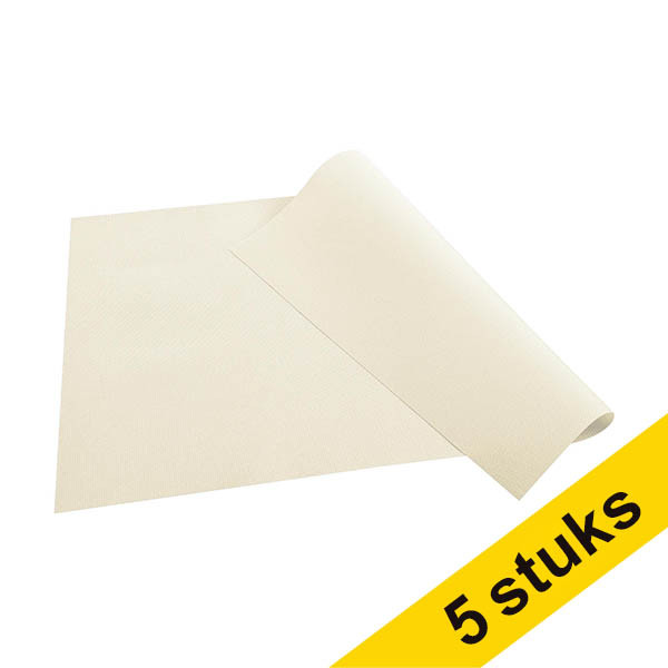 Aanbieding: 5x ProNappe Spunbond Placemats ivoor 30 x 40 cm (100 stuks) 404825 - 1