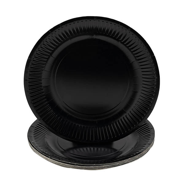 ProNappe Kartonnen bord zwart 23 cm (20 stuks) 404834 - 1