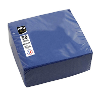 ProNappe Papieren Servetten 2-laags marineblauw 20 x 20 cm (50 stuks)