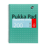 Pukka Pads Jotta Metallic Squared notitieboek A4 geruit 80 grams met spiraal 100 vel 200443