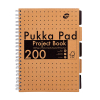 Pukka Pads Kraft Projectboek notitieboek A4 gelinieerd 80 grams met spiraal 100 vel 200457 - 1