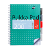 Pukka Pads Projectboek Metallic Squared notitieboek A4 geruit 80 grams met spiraal 100 vel 200447 - 1