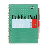 Pukka Pads Projectboek Metallic notitieboek A4 gelinieerd 80 grams met spiraal 100 vel 200446