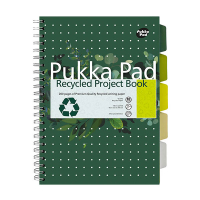 Pukka Pads Recycled Projectboek notitieboek A4 gelinieerd 80 grams met spiraal 100 vel 200455