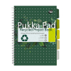 Pukka Pads Recycled Projectboek notitieboek A4 gelinieerd 80 grams met spiraal 100 vel 200455 - 1