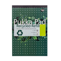 Pukka Pads Recycled schrijfblok A4 gelinieerd 80 grams 50 vel 200451 Pukka Pads Recycled schrijfblok A4 gelinieerd 80 grams 50 vel 200451
