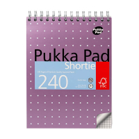 Pukka Pads Shortie Metallic schrijfblok 23,5 x 17,8 cm geruit 80 grams met spiraal 120 vel 200449 Pukka Pads Shortie Metallic schrijfblok 23,5 x 17,8 cm geruit 80 grams met spiraal 120 vel 200449