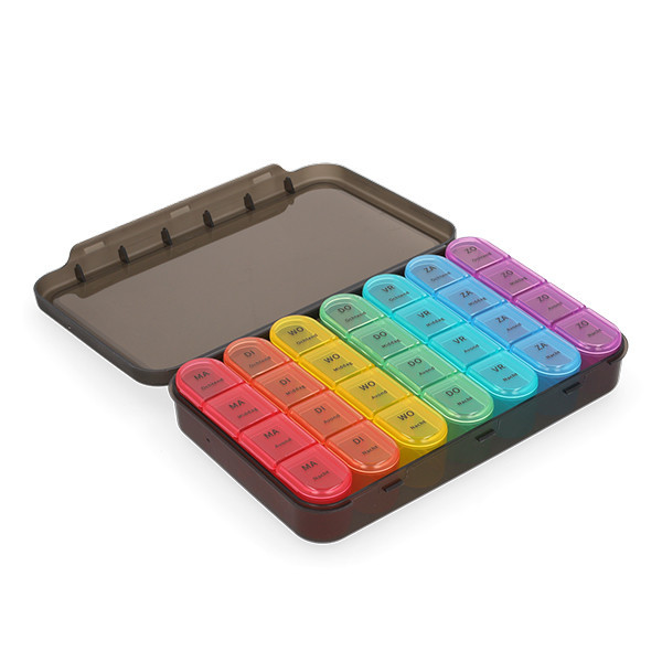 Q-Master luxe pillendoos 7 dagen, 4 vakken (ochtend/middag/avond/nacht) SQM00003 - 1