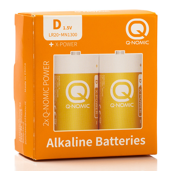Q-Nomic Alkaline 1.5V D batterij 2 stuks AQN00017 - 4