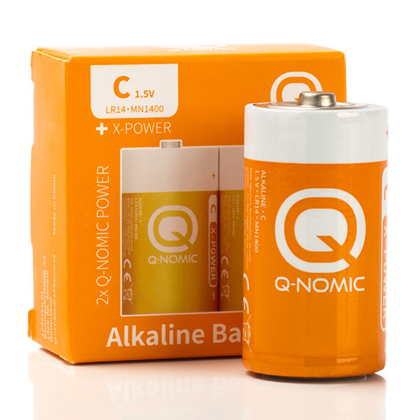 C LR14 batterij | Q-Nomic | 2 stuks (Alkaline, 1.5 V) AQN00009 - 1