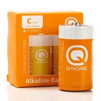 C LR14 batterij | Q-Nomic | 2 stuks (Alkaline, 1.5 V) AQN00009