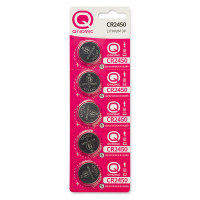 Knoopcel batterij CR2450 | Q-Nomic | 5 stuks (Lithium, 3V) AQN00021