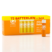 Q-Nomic Power AAA / MN2400 / LR03 Alkaline Batterij (72 stuks) AQN00032