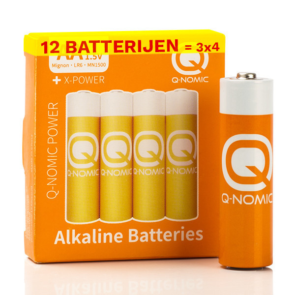 Q-Nomic Power AA / MN1500 / LR6 Alkaline Batterij (12 stuks) AQN00023 - 1