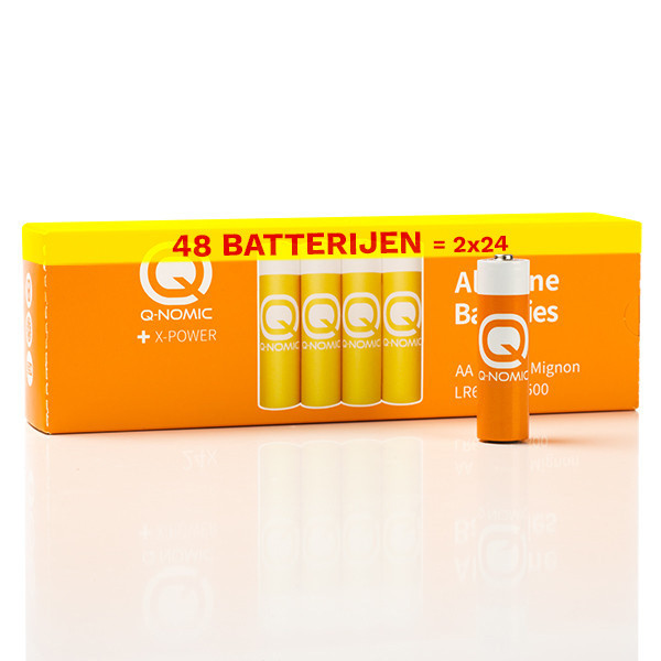 Q-Nomic Power AA / MN1500 / LR6 Alkaline Batterij (48 stuks) AQN00025 - 1