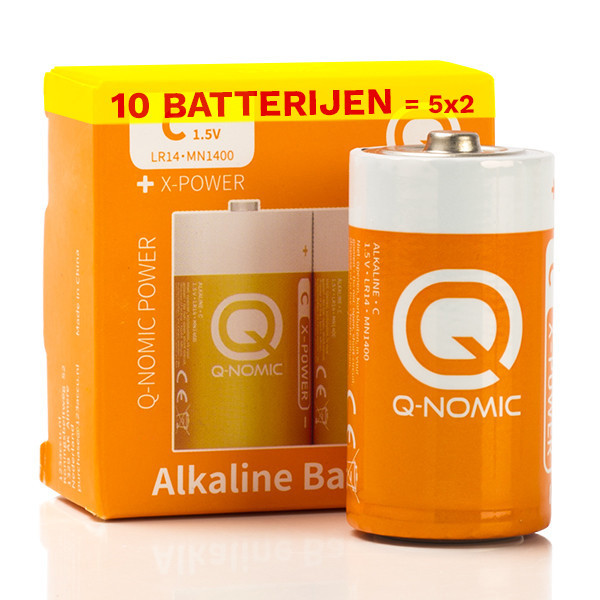 Q-Nomic Power LR14 / C Alkaline Batterij (10 stuks) AQN00037 - 1