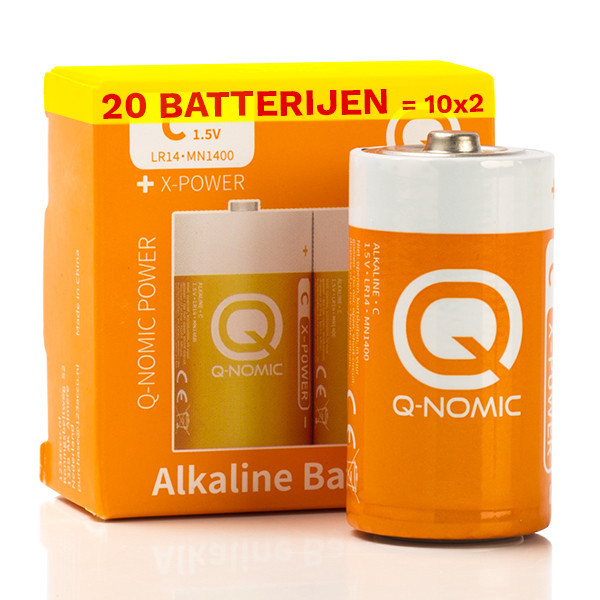 Q-Nomic Power LR14 / C Alkaline Batterij (20 stuks) AQN00038 - 1