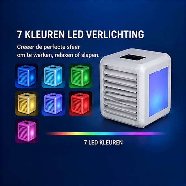 QUIGG mini luchtkoeler met ledverlichting 263358 - 4
