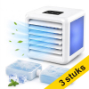 Aanbieding: 3x QUIGG mini luchtkoeler met ledverlichting 263359 - 1