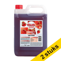 Aanbieding: 2x Raak limonadesiroop aardbei (5000 ml)