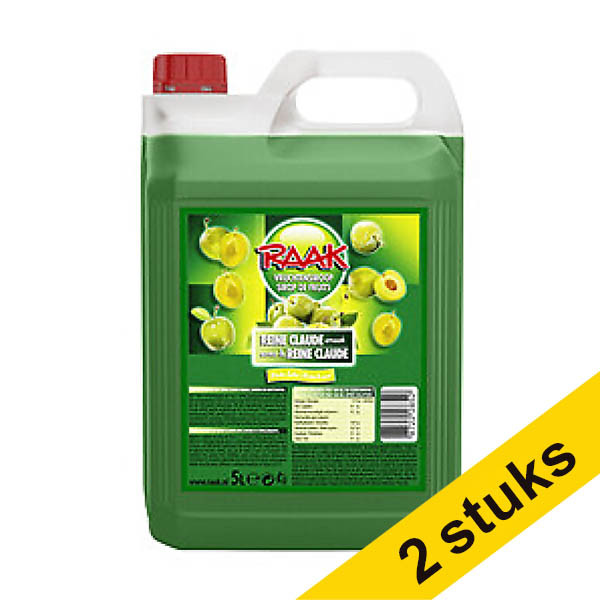 Aanbieding: 2x Raak limonadesiroop reine claude (5000 ml) 423437 - 1