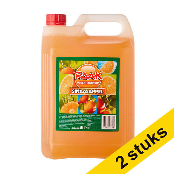 Aanbieding: 2x Raak limonadesiroop sinaasappel (5000 ml) 423438 - 1