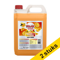 Aanbieding: 2x Raak siroop sinaasappel (5000 ml)